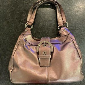 COACH Gold/Pewter Shoulder bag in great condition